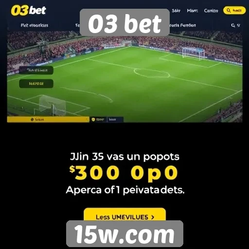 Promoções e bônus disponíveis no 03 bet